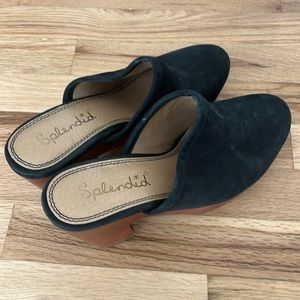 Splendid Black Velvet Women’s Clogs